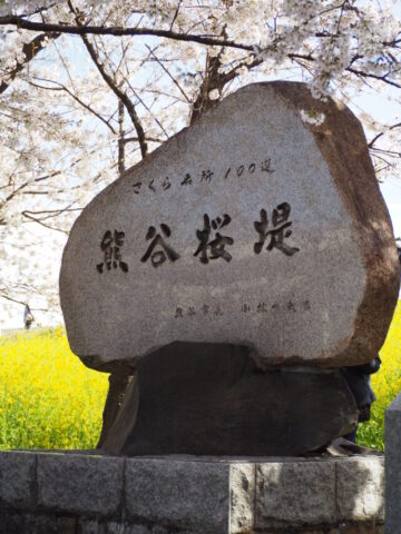 熊谷桜堤の石碑